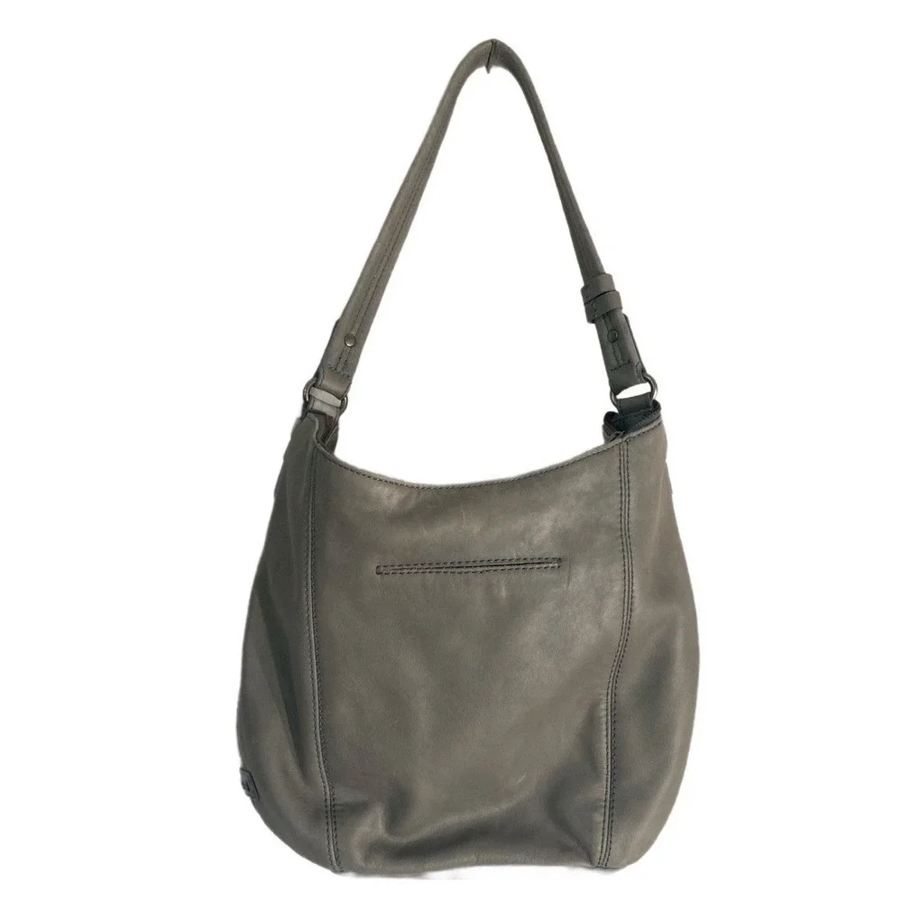 The Sak Sequoia Hobo‎ Purse Slate Crochet Leather Handbag